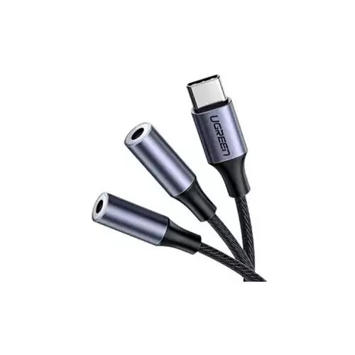 UGREEN AV144 USB C to 2x3.5mm Audio Converter (30732) - Space Gray