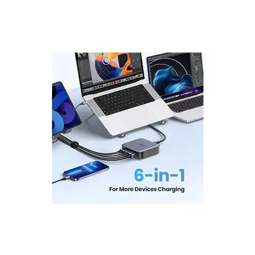 UGREEN Nexode CD271 6-Port 200W GaN Desktop Charger (40914)-gallery-1