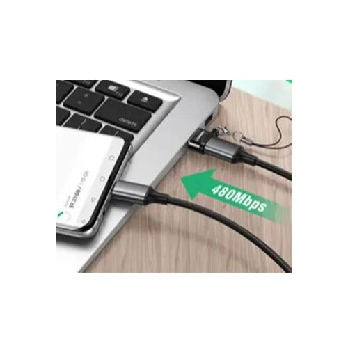 UGREEN US280 USB A to USB C Adapter - Black - 1