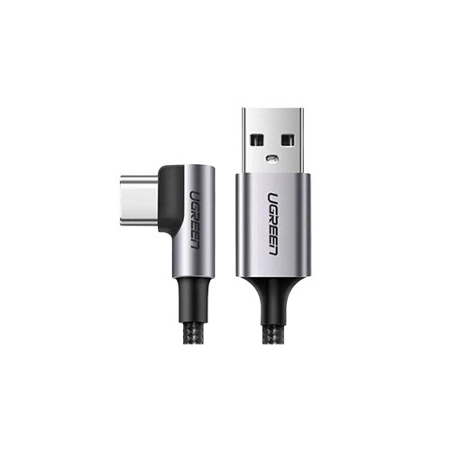 UGREEN 50942 2M Angled USB-C Male To USB2.0 A Male 3A Data Cable - 2