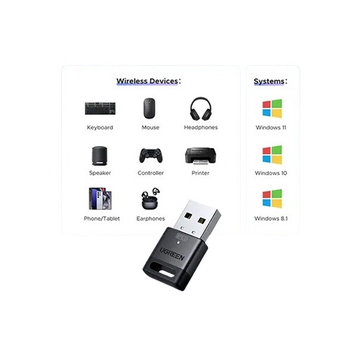 UGREEN CM748 Bluetooth 6.0 Adapter (Black) - 3
