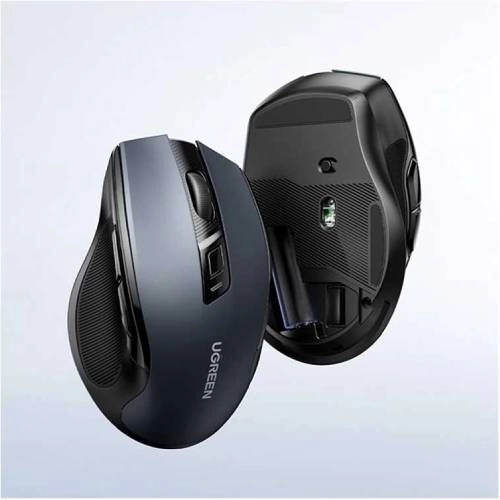 UGREEN MU006 (90545) Silent Ergonomic Wireless Mouse - Black - 2