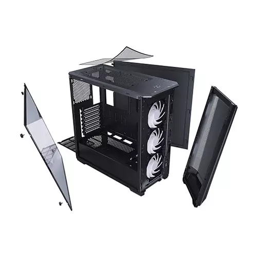 Phanteks Eclipse P400A Tempered Glass DRGB ATX Mid Tower Case (Black) - 1
