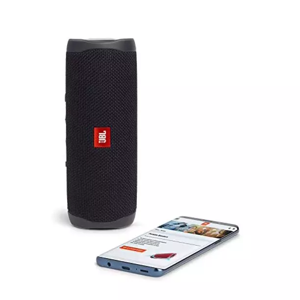 JBL Flip 5 Waterproof Portable Bluetooth Speaker -Black-gallery-1
