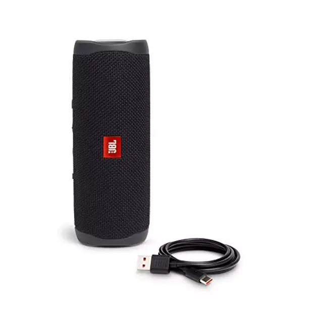 JBL Flip 5 Waterproof Portable Bluetooth Speaker -Black-gallery-2