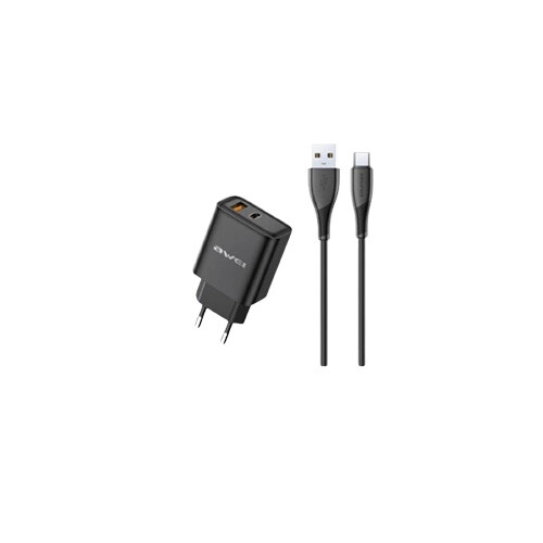Awei PD81T-EU 22.5W GaN Fast Charger with TYPE-C Cable - 2