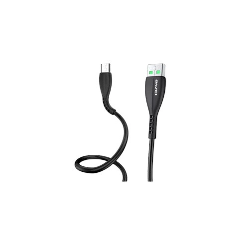 Awei CL-115M USB to Micro USB 2.4A 1 Meter Fast Charging Cable - 2