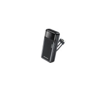 Awei PA‑93 22.5W Fast Charging 20000mAh Power Bank with Built‑in Dual Cables