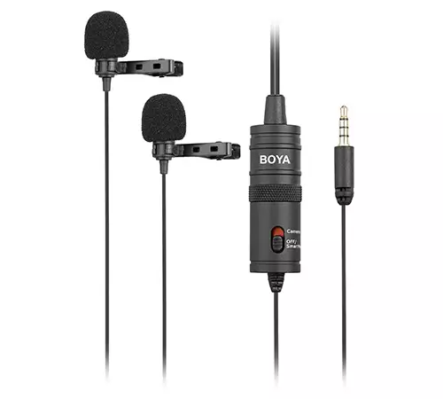 Boya BY-M1DM Dual Omni-directional Lavalier Microphone