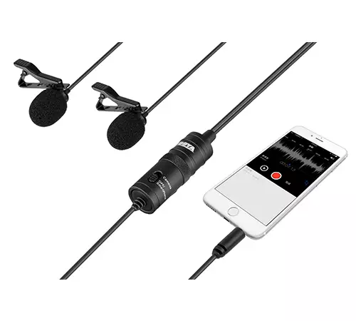Boya BY-M1DM Dual Omni-directional Lavalier Microphone-gallery-2