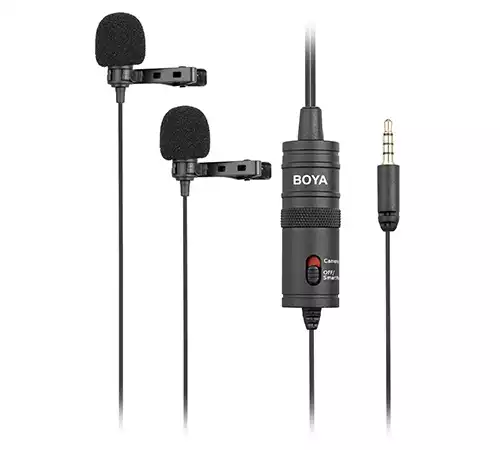 Boya BY-M1DM Dual Omni-directional Lavalier Microphone