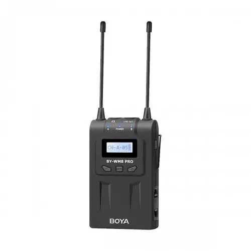 Boya BY-WM8 Pro-K1 UHF Dual Channel Wireless Microphone System (One Transmitter and One Receiver)-gallery-1