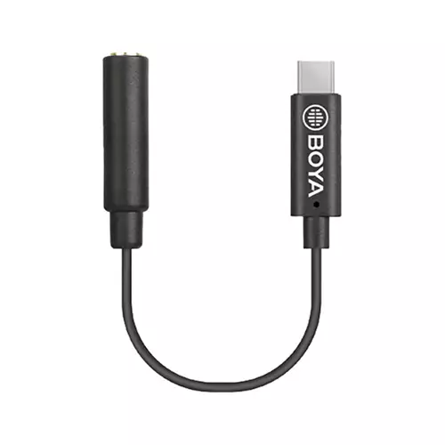 BOYA by-K4 3.5mm TRS Female to Type-C Male Audio Adapter