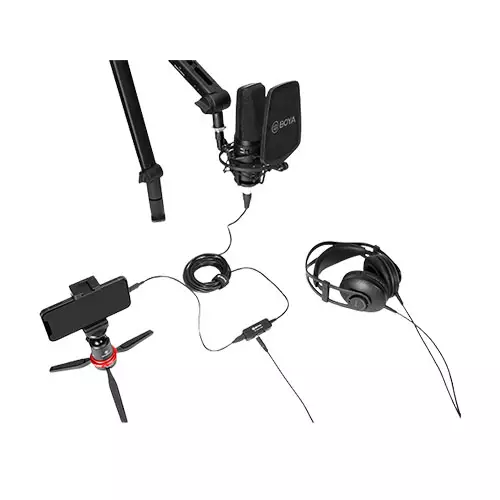 BOYA BY-BCA7 PRO MFI LIGHTNING TO XLR WITH USB-A AND TYPE-3 MICROPHONE - 2