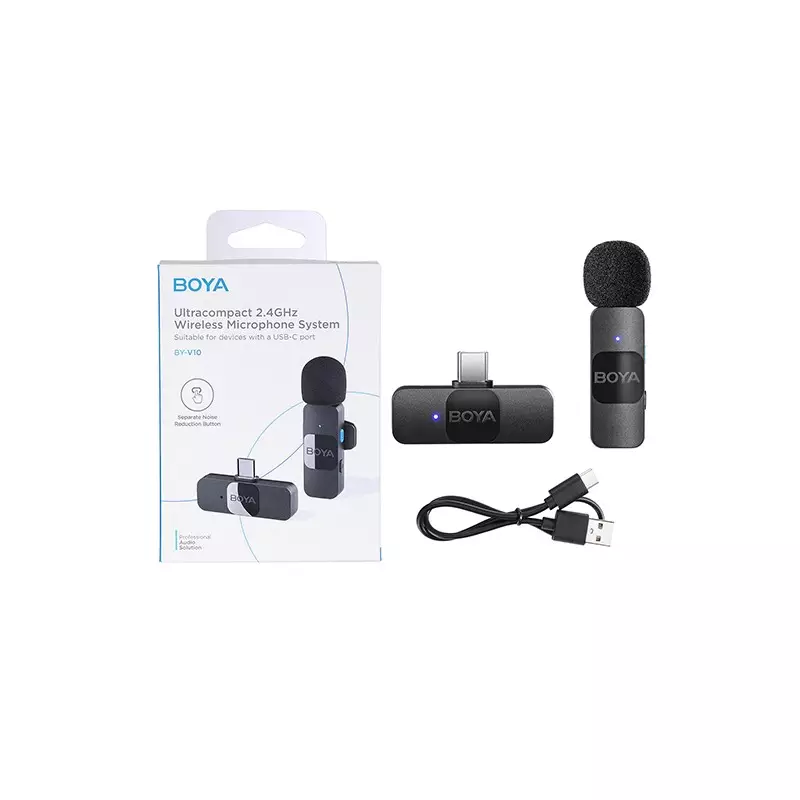 BOYA BY-V10 ULTRA COMPACT 2.4GHZ WIRELESS MICROPHONE SYSTEM-gallery-5