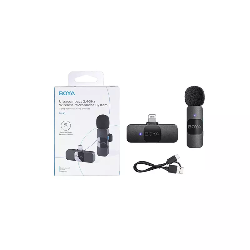 BOYA BY-V1 ULTRA COMPACT 2.4GHZ WIRELESS MICROPHONE SYSTEM - 5