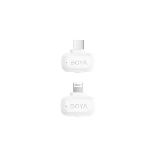 BOYA Mini-13 Wireless Noise Cancellation & 3-Level Voice Changer Microphone System-2