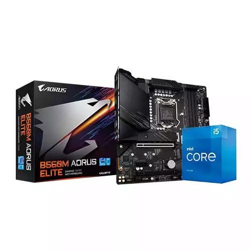 INTEL CORE I5-11500 & GIGABYTE B560M AORUS ELITE MOTHERBOARD PROCESSOR COMBO