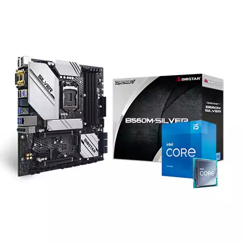 INTEL CORE I5-11500 (Tray) & BIOSTAR B560M-SILVER MOTHERBOARD PROCESSOR COMBO