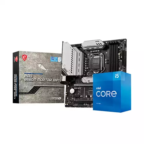 INTEL CORE I5-11400 & MSI MAG B560M MORTAR WIFI MOTHERBOARD PROCESSOR COMBO