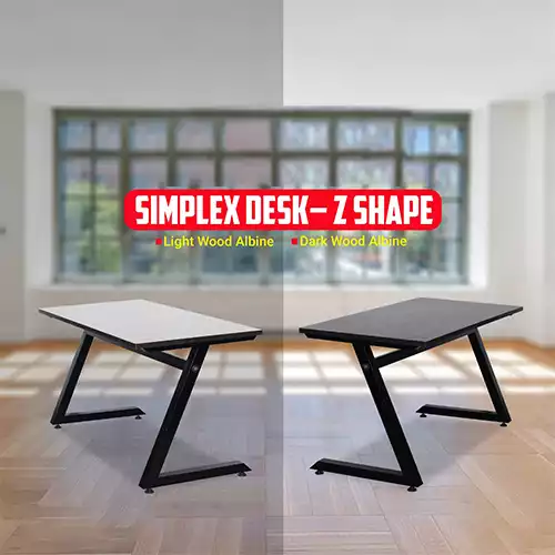 TL SIMPLEX DESK-Z SHAPE 6 FEET COMPUTER DESK