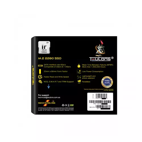 TEUTONS IRIDIUM 2280 128GB M.2 SSD-gallery-1