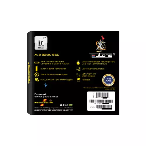 TEUTONS IRIDIUM 2280 256GB M.2 SSD-gallery-1