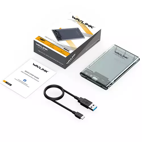 Wavlink WL-ST239 USB 3.0 SATA Hard Drive Enclosure For 2.5' HDD SSD
