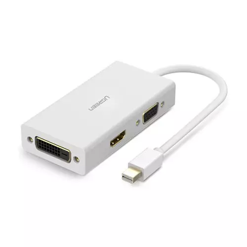 Ugreen Mini DP Male to HDMI, VGA, DVI Female Converter (20417)