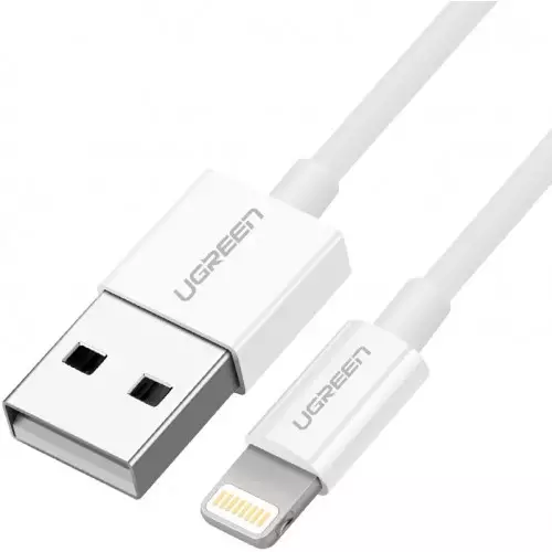 Ugreen 2.0 A Male to Lightning Male 0.25M USB Cable (20726)-1