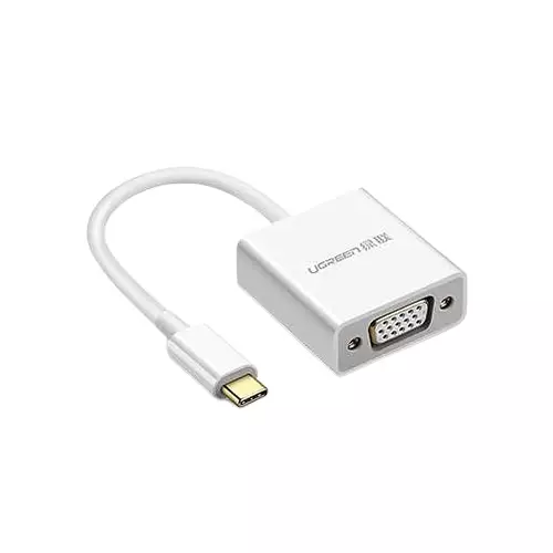 UGREEN CM140-50511 USB-C TO VGA CONVERTER WHITE