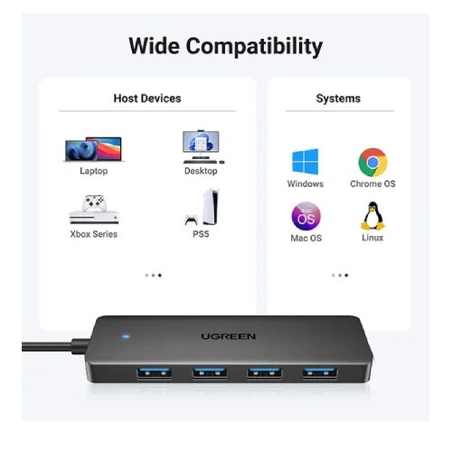 UGREEN CM219 (25851) 4 PORT USB TYPE-C HUB - 1