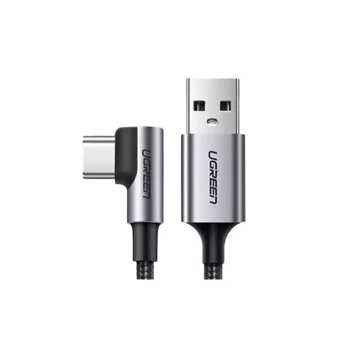 UGREEN 50942 Angled 2M USB-C Male To USB2.0 A Male 3A Data Cable