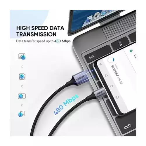 GREEN US288 USB to USB Type-C 1.5M Data Cable-2