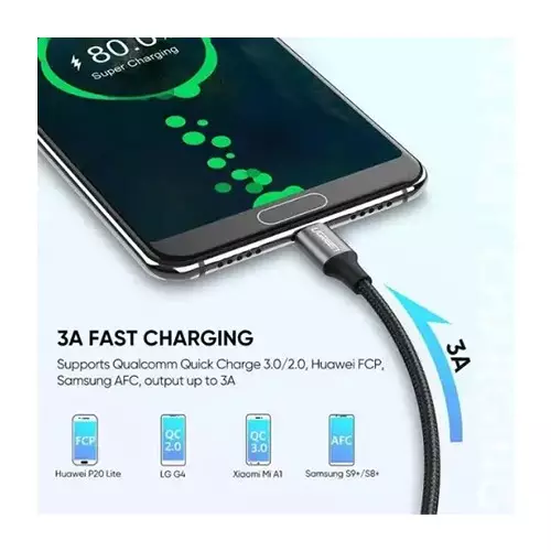 UGREEN US288 USB to USB Type-C 1.5M Data Cable-gallery-1