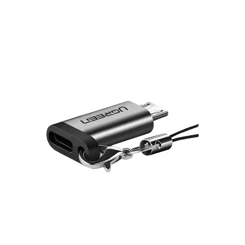 UGREEN US282 Type-C Female to Micro USB Male Gray Adapter-1