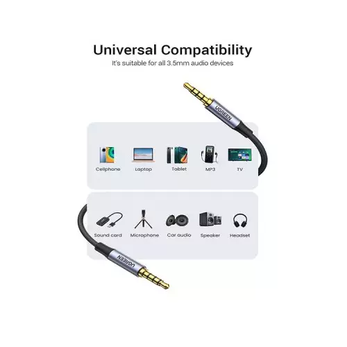 Ugreen AV183 (20785) 3.5mm 4-Pole 3 M Male to Male Audio Cable-2