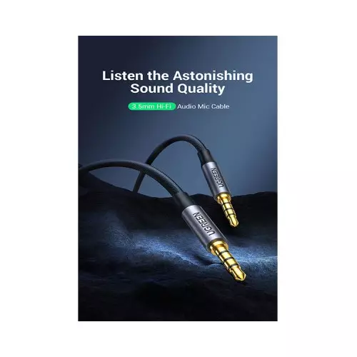 Ugreen AV183 (20785) 3.5mm 4-Pole 3 M Male to Male Audio Cable - 1