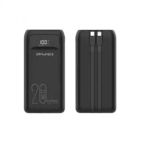 Awei P169K 20000mAh 22.5W Power Bank With Cable