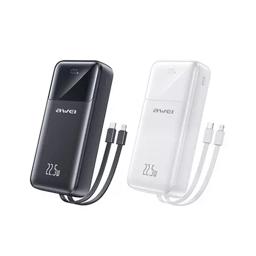 Awei P106K 10000mAh PD22.5W 5in 1 Power Bank With Cable-2