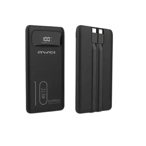 Awei P168K 10000mAh 22.5W Power Bank With Cable