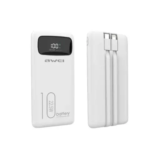 Awei P168K 10000mAh 22.5W Power Bank With Cable - 1