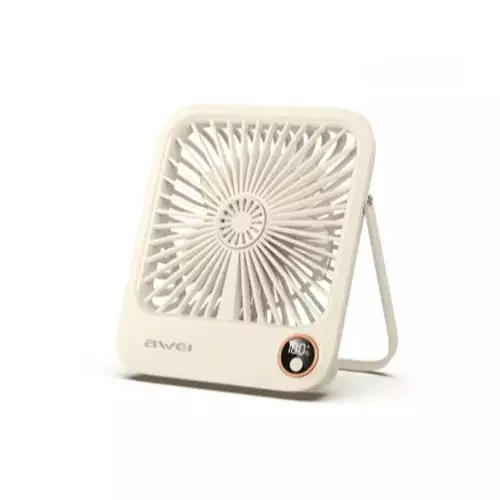 Awei F33 1800mAh Desktop Ultra Slim Rechargeable Fan