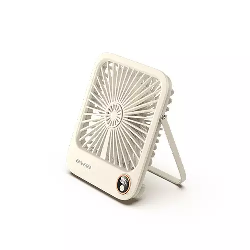 Awei F33 1800mAh Desktop Ultra Slim Rechargeable Fan - 1