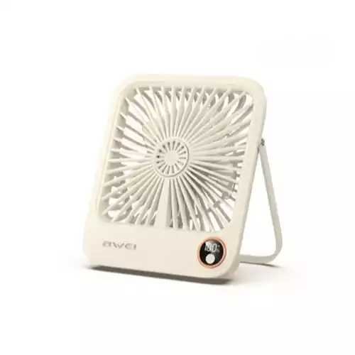 Awei F33 1800mAh Desktop Ultra Slim Rechargeable Fan