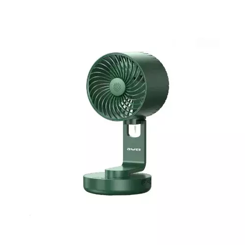Awei F34 Folding Long Duct Circulator Rechargeable Fan with Night Lamp