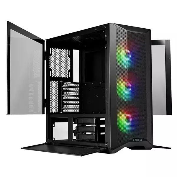 Lian Li LANCOOL II MESH RGB Tempered Glass Mid-Tower Case (Black)-gallery-4