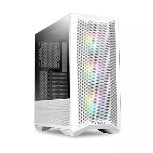 Lian Li LANCOOL II MESH RGB Tempered Glass Mid-Tower Case (White)