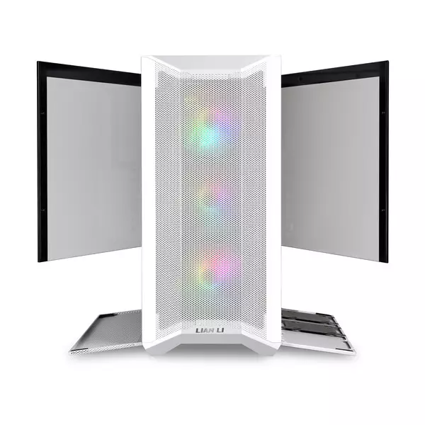 Lian Li LANCOOL II MESH RGB Tempered Glass Mid-Tower Case (White)-gallery-2