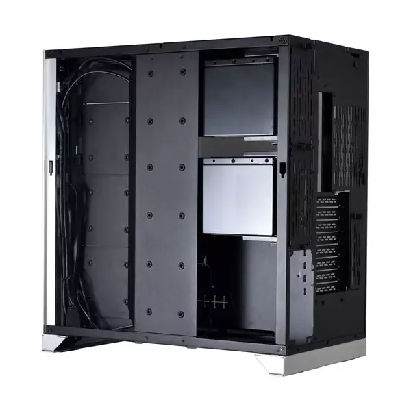 LIAN LI O11 Dynamic XL ROG Tempered Glass Full Tower Gaming Case - Silver - 2